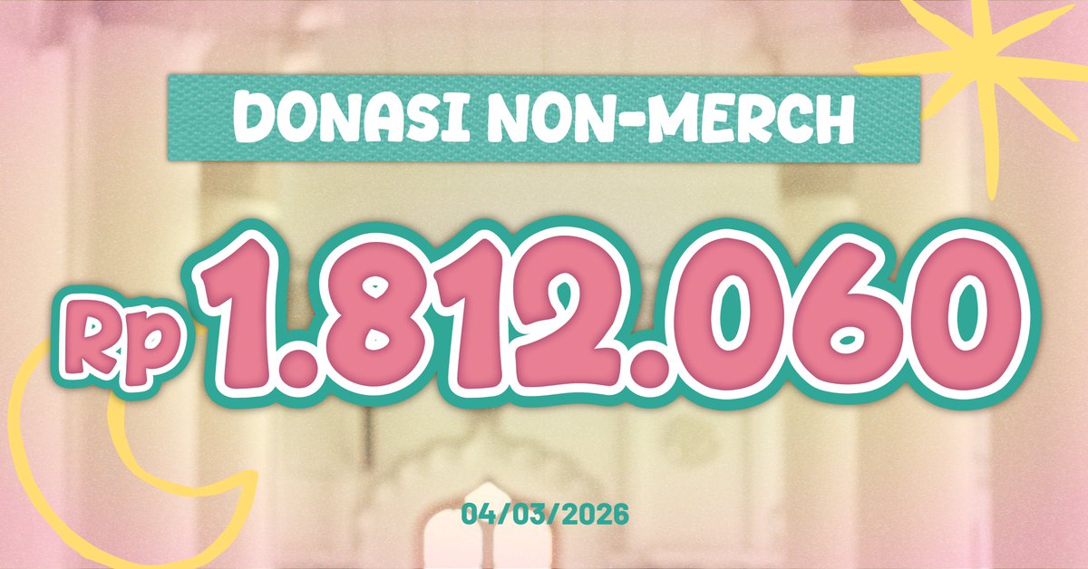 seMOAloka's tweet photo. Masha Allah๐ update nominal donasi non-merch yang sudah terkumpul di hari ke-10! Terus bertambah, terima kasih ya MOA ๐ฅน
Donasi akan dibagi rata untuk takjil di Surabaya bersama @moa_surabaya
PO merch dan donasi diterima sampai 11 Maret https://t.co/bPCEvXbmBq
#MBGyu https://t.co/mUvlLIeI0o