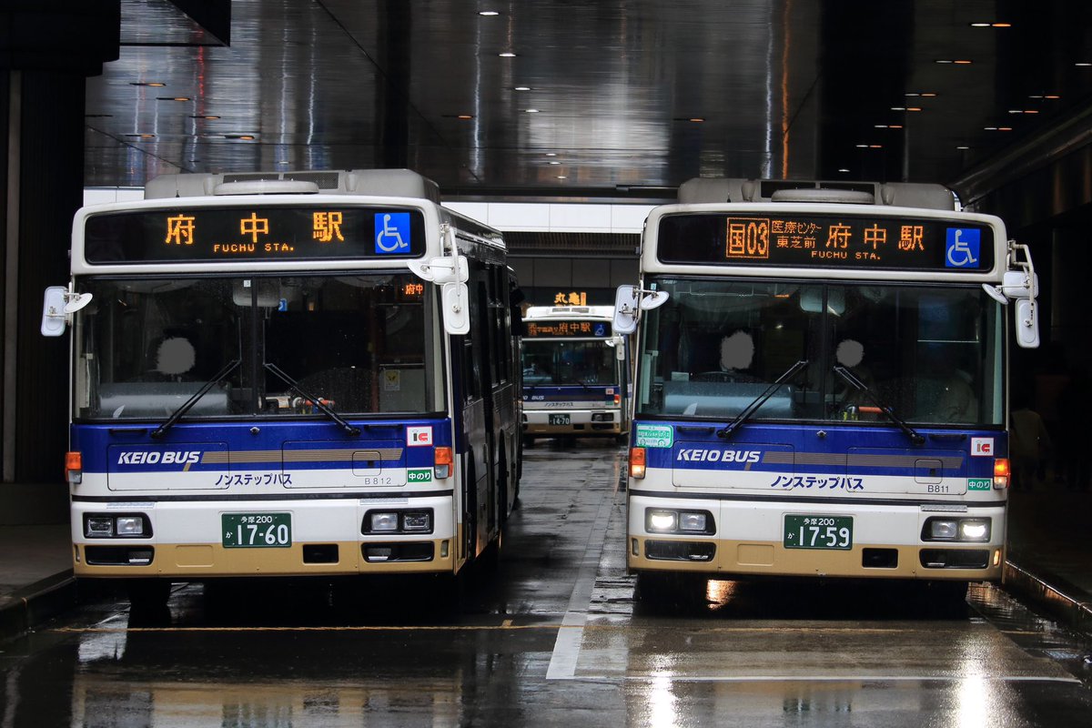 07MC_RM510's tweet photo. 2026.3
京王バス多摩営業所
J40811 J40812 (PKG-RA274KAN) 除籍

多摩へ末期転属したRA2台��遂に除籍に。
府中時代の並びを添えて。811のGは撮れず… https://t.co/6ku3vgZHoP