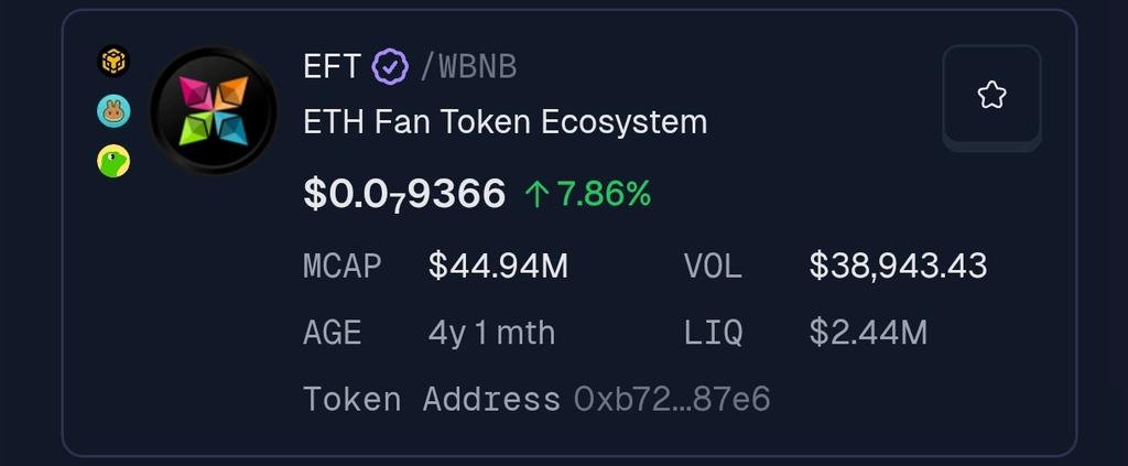 FluffyJCrypto's tweet photo. Here's a little update. And the man is right you know.
$EFT is the play.
No one is ready! https://t.co/Aks3wdIvTa