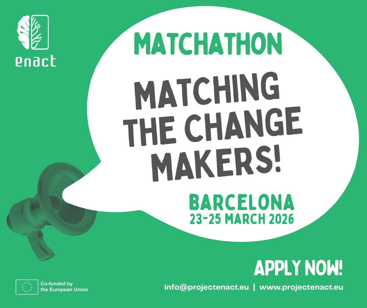_makeItBetter's tweet photo. 🚀Matchathon 2026 Barcelona, 23–25 março! Queres impulsionar a inovação digital no setor agroalimentar? Junta-te a especialistas de toda a Europa na
@AlimentariaBCN
👉 https://t.co/f0cgbcKtup https://t.co/IJZPaRJISo