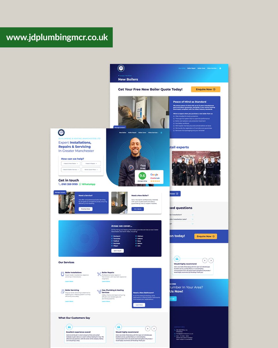 Our friends at Nettl of Stockport designed and developed the new JD Plumbing &amp; Heating website, enhancing its functionality and user experience. 

🖥️ Nettl of Stockport