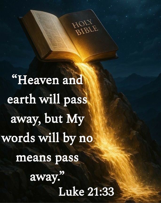 John_Matthew_T's tweet photo. Luke 21:33

Heaven and earth will pass away, but my words will never pass away. https://t.co/85rGii3dPw