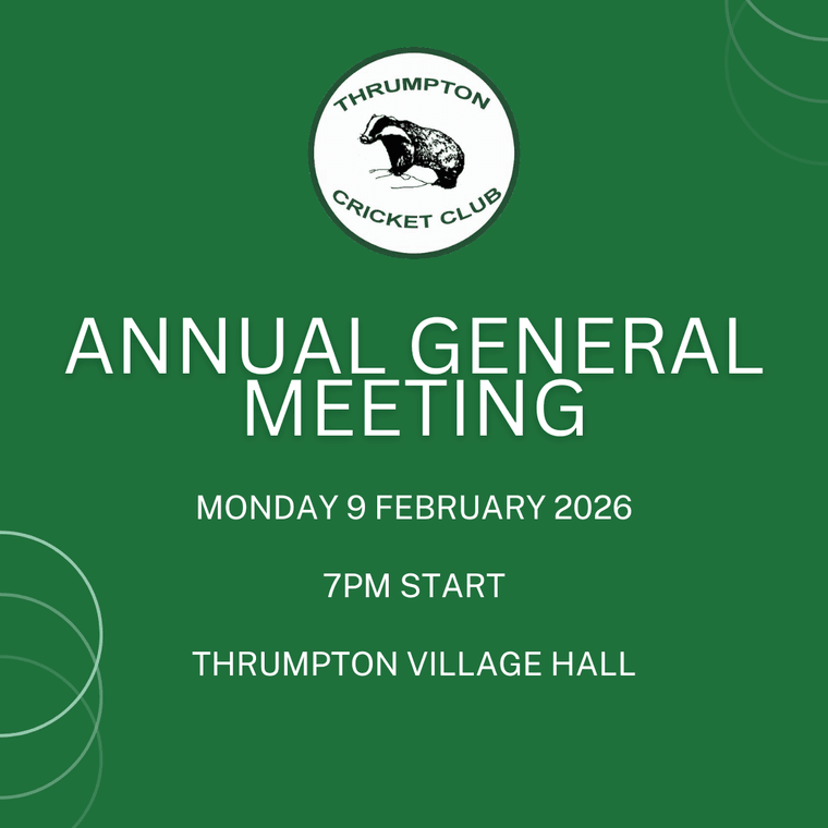 ThrumptonCC's tweet photo. Annual General Meeting - Round Up 
Following the clubs AGM on 7 Feb, we are delighed to confirm the following appointments. #WeAreBadgers
https://t.co/ezlUfUOpEt https://t.co/fBYg77v4Tm