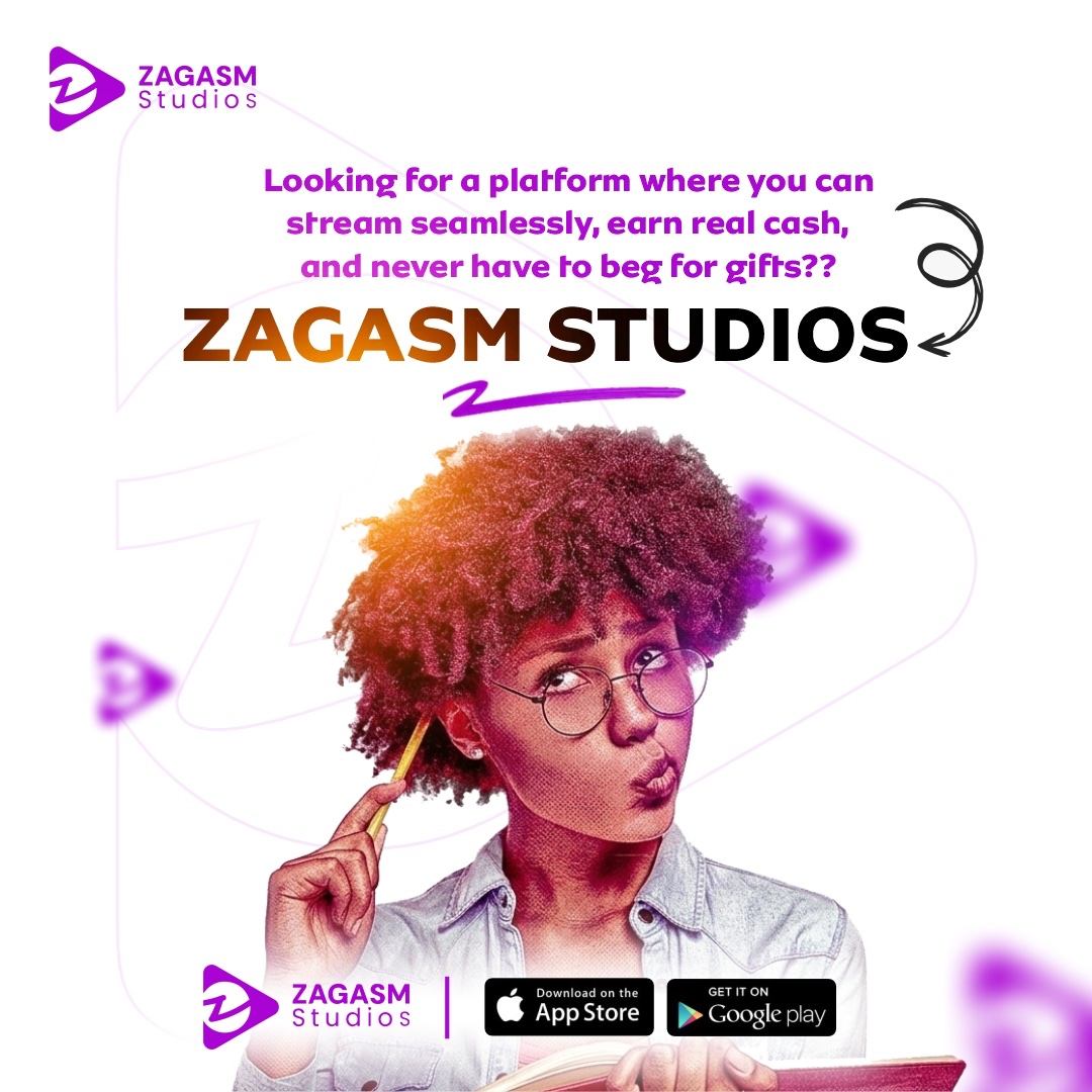 zagasmstudios's tweet photo. Looking for a platform where you can stream seamlessly, earn real cash and never have to beg for gifts?
#zagasmstudios #fyppppppppppppppppppppppp #zagasmvibes #eventstarter #livestreaming https://t.co/ufQb1sknZD
