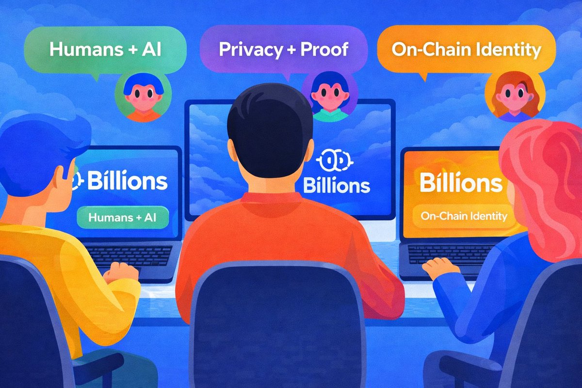 Billions is building the trust layer for Web3.

✔️ Human + AI verification
✔️ Zero-knowledge privacy
✔️ Cross-chain identity
✔️ Sybil resistance

The future isn’t just decentralized.
It’s verified.
The Human and AI Network. 🔵
<a href="/billions_ntwk/">Billions</a> #privacy #Web3