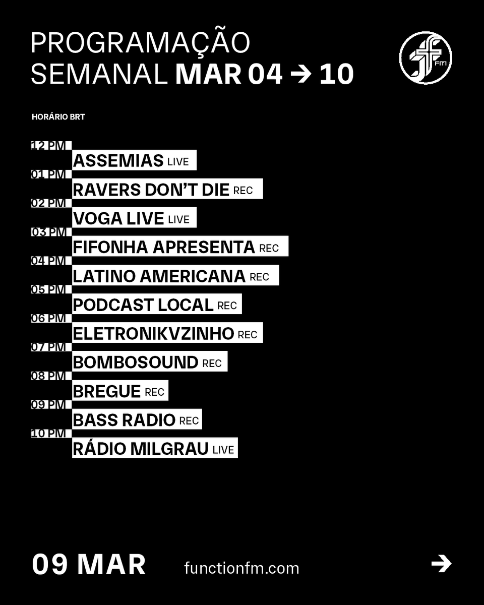 Function FM tweet media