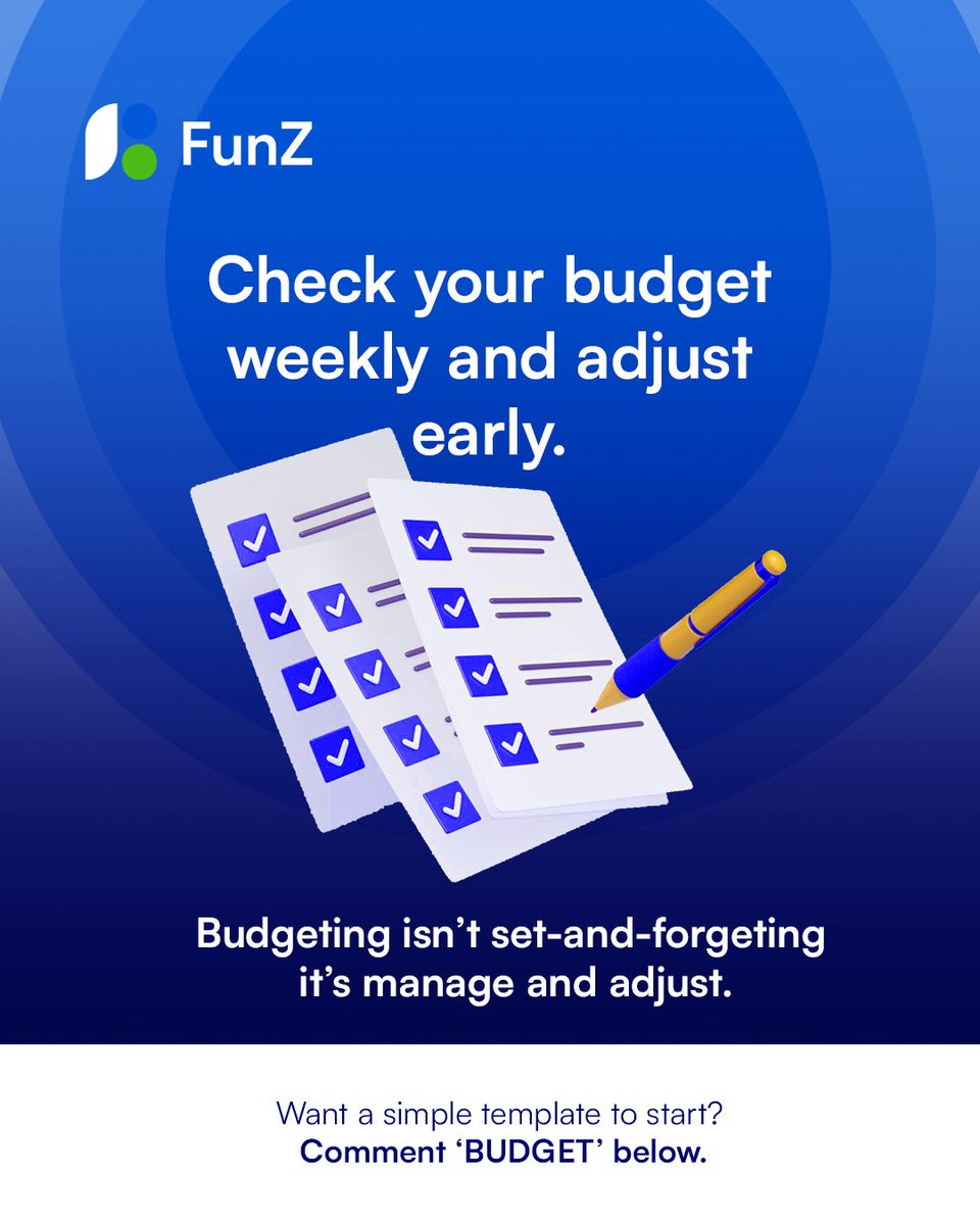 FunZ_NG's tweet photo. Think your budget isn’t working? 💸
Chances are, it wasn’t built for real life.
Here’s a simple system that actually works 👇

#Funz #SmartBudgeting #MoneyManagement #FinancialFreedom #BudgetTips https://t.co/ZyWbJioRxr