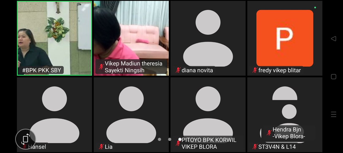 Meeting Pleno Kecil BPK PKK Keuskupan Surabaya via online &amp; offline