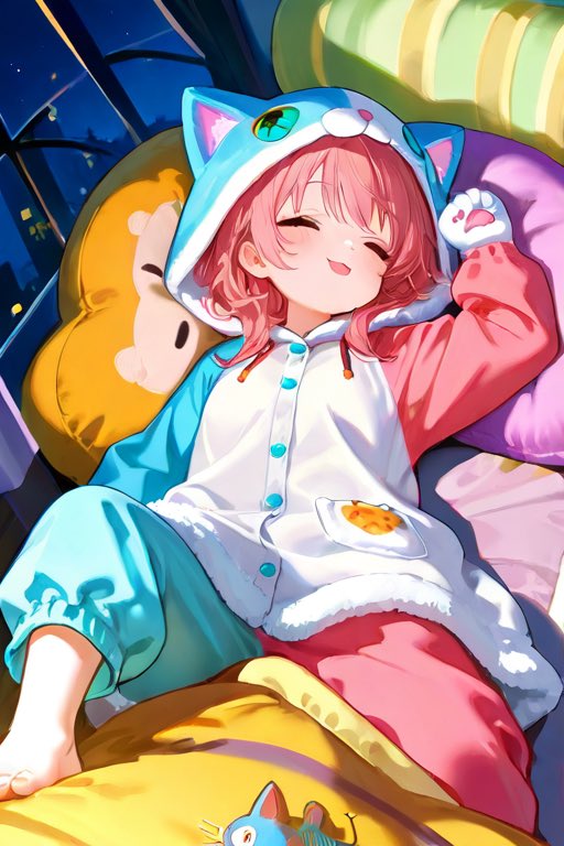 umenoziso's tweet photo. 「寝るにゃん♪」🐈💤🛏️��🩵🩷
#AIイラスト  #AIイラスト好きな人と繋がりたい　#猫耳イラスト https://t.co/aarmbHu6l5