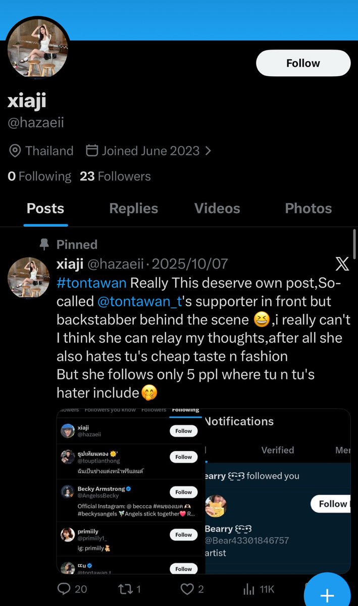 Calling this person a Prim fan when she literally mentions many other artist to hate on your fave is crazy 🤷🏽‍♀️
Like mind you all you had to do was look at her account to see she isn’t part of any fandom she’s just a hater 🫠
Anyways pls report her !!