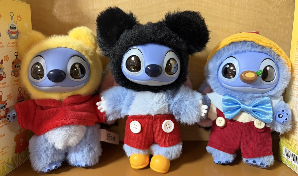 POP MARTで買ったスティッチたちが届いたああああ💙 プーさん