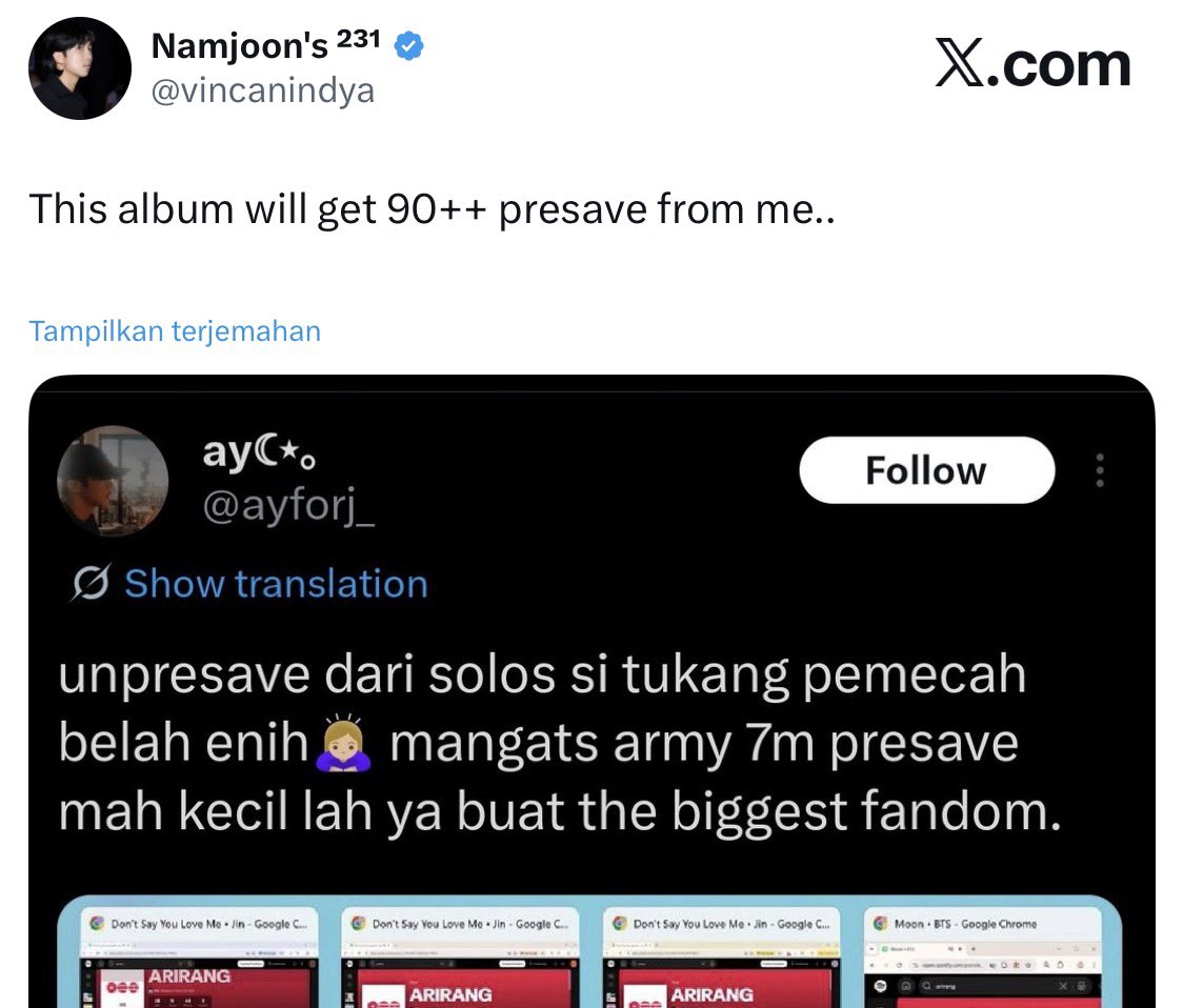 ay☾⋆｡ tweet media