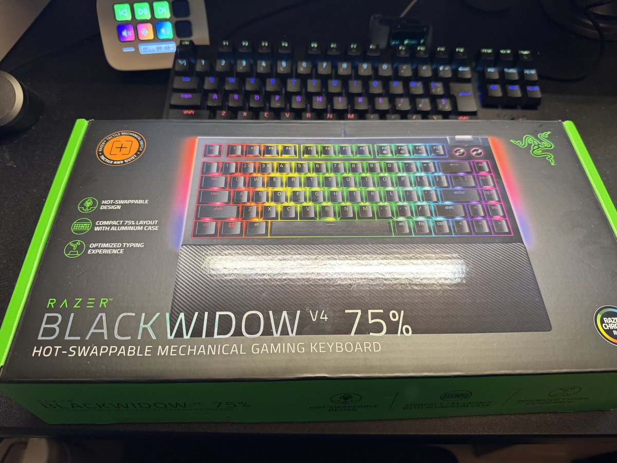 ついに欲しかったRazer BLACKWIDOW V4 75%が買えた