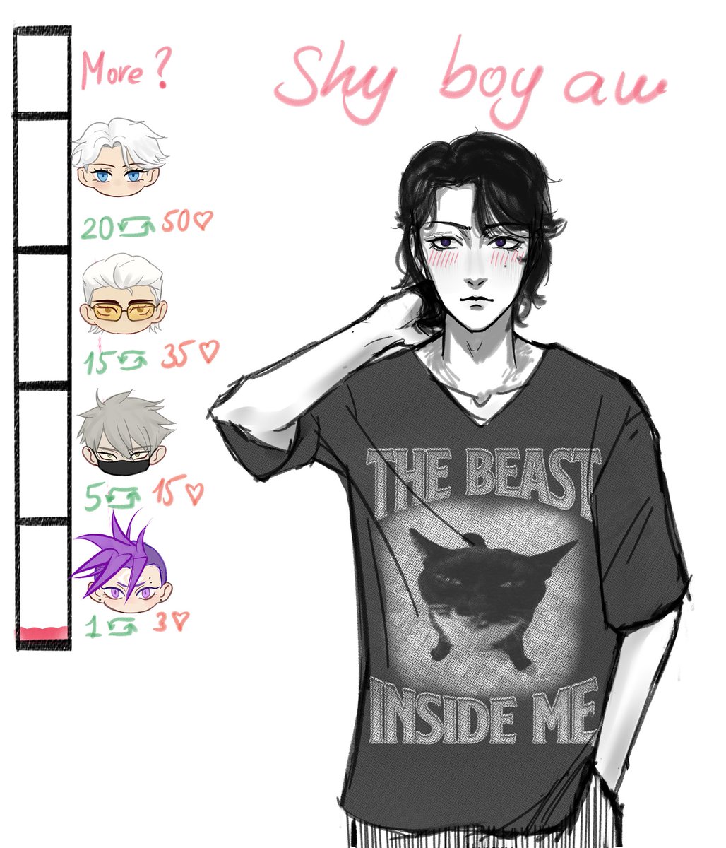 hurma_huh's tweet photo. Wreck kiss meter! give him a lots of kisses! 💋💘 

hope I can draw everything and not pass out

#tbhxwreck #wrecktbhx https://t.co/Pj4HvClO0i