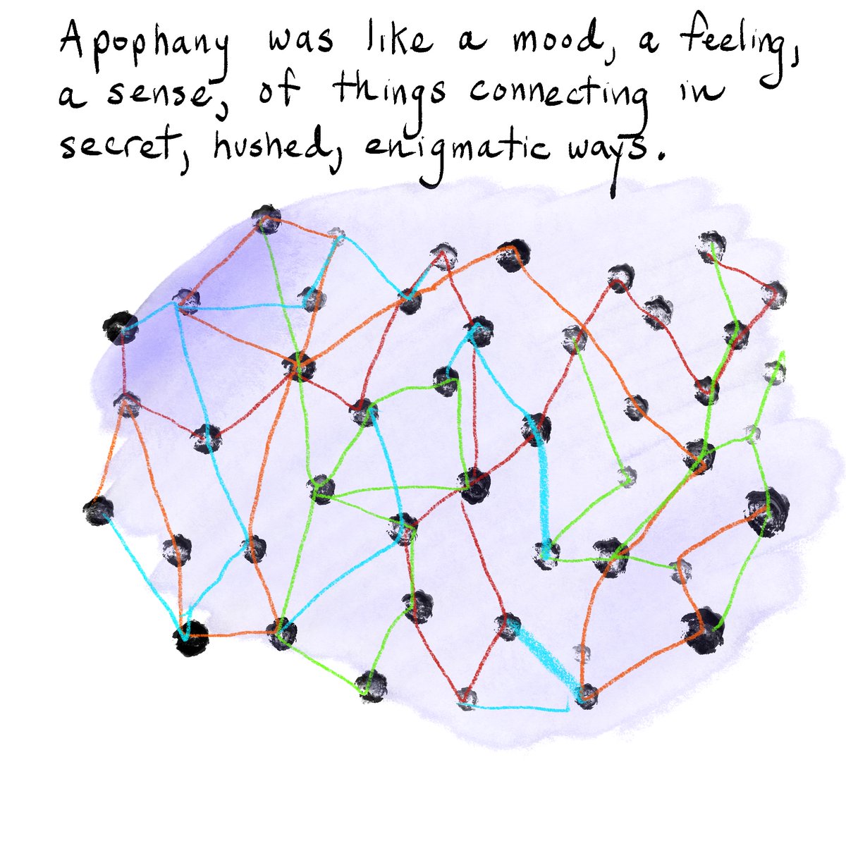 AndrewField37's tweet photo. Here's a few panels from a cartoon about apophany, something that is not discussed enough in the literature on schizophrenia-spectrum illnesses. For the whole cartoon, check out:

https://t.co/W9oHO7GXnH https://t.co/GDOuUZk4qo