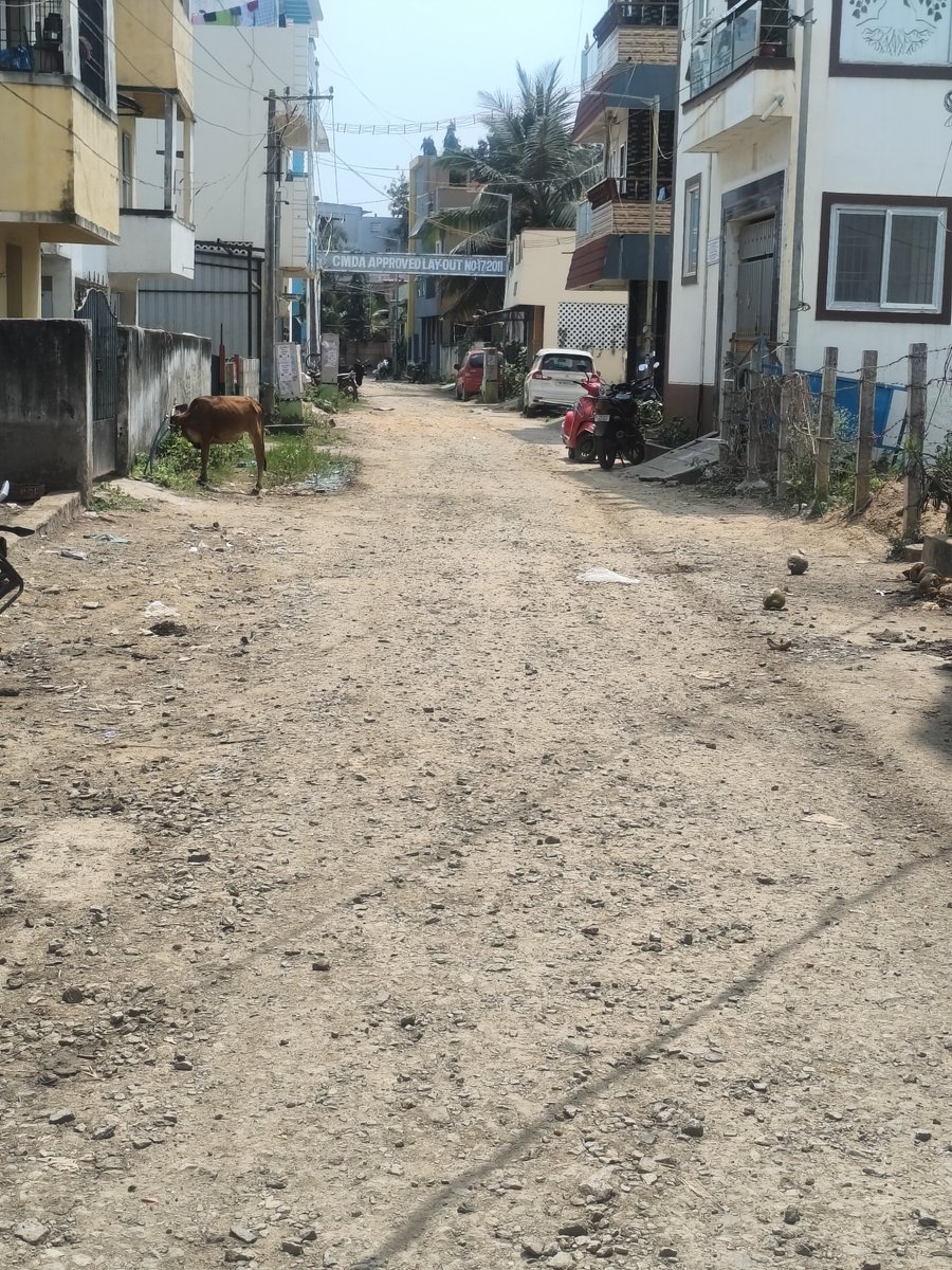 vinodpavan's tweet photo. @chennaicorp @mkstalin Respected sir,Many times I request for Good Tar road at Sakthivelnagar 14th Street, Puzhal,Road was totally damaged and due to stones out bikes are getting skid,unable to walk,kids are falling down. https://t.co/KejuAC7HIm