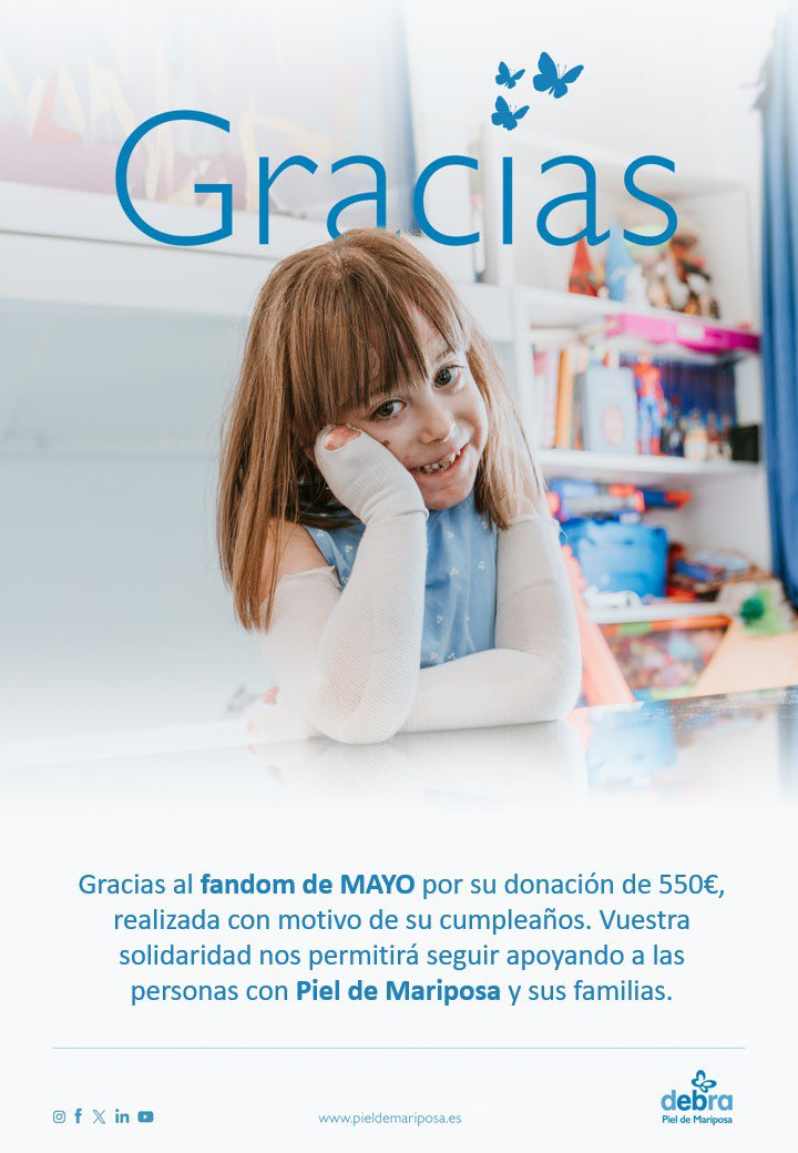 mayoinfo_'s tweet photo. Como sabéis, con motivo del cumpleaños de MAYO llevamos a cabo una recaudación para Debra. Gracias de parte de la asociación, y una vez más gracias de nuestra parte por vuestra colaboración 🫂 https://t.co/xNTsUewrT9