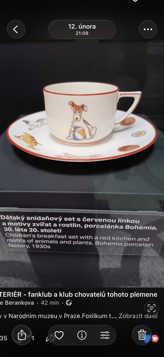 When labels contain information that visitors can clearly see, we should at least translate them correctly. This label says "with a red kitchen"(means a room for cooking). The correct  expression would be "red rim" or "red line." A small detail,but in a museum, language matters.
