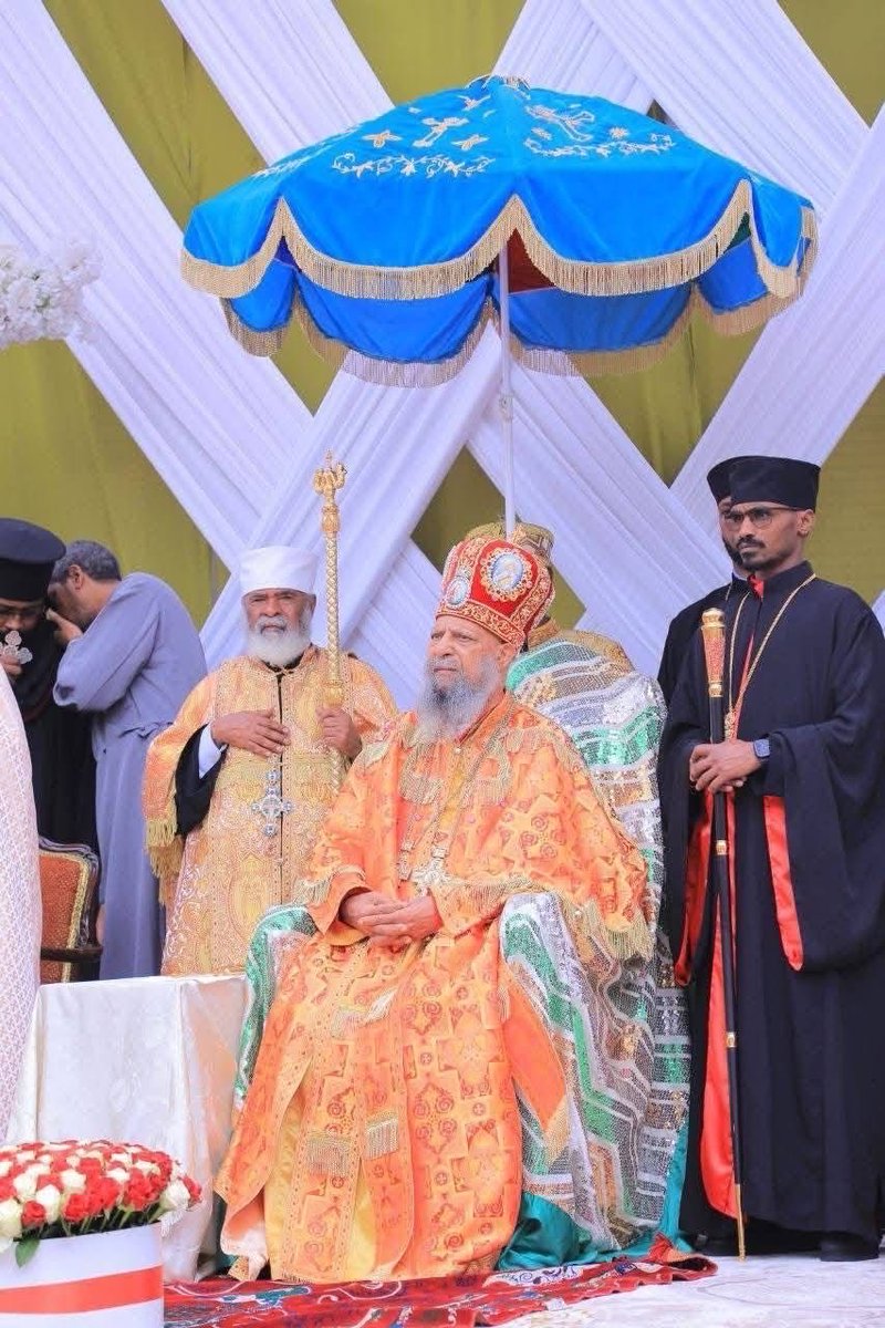 ItalyinEthiopia's tweet photo. L’Amb. @fabrizisem ha preso parte alle celebrazioni del 13° anniversario dell’insediamento di Sua Santità Abune Matthias I, Patriarca d'Etiopia, Arcivescovo di Axum e Ichege della Sede di San Teklehaimanot, celebrato presso la Chiesa della Santissima Trinità https://t.co/J2wByeltw6