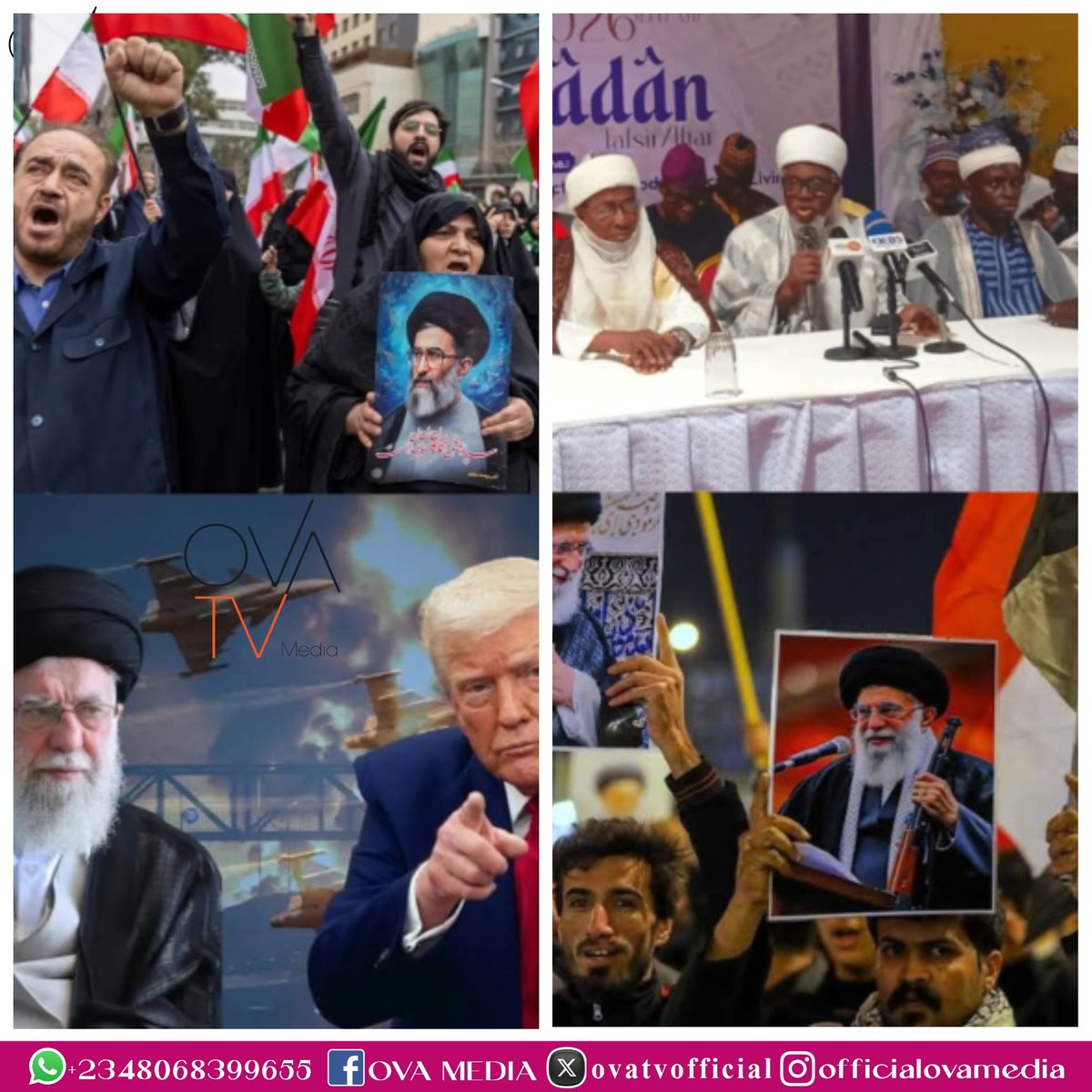 ovatvofficial's tweet image. "Don’t join a protest that you don’t understand. Remember the lessons from #EndSARS. Don’t cause d!sr¥pt!on", — League of Imams in Lagos State warns Nigerians against protest over US-Israel-Iran c©nfl!ct.