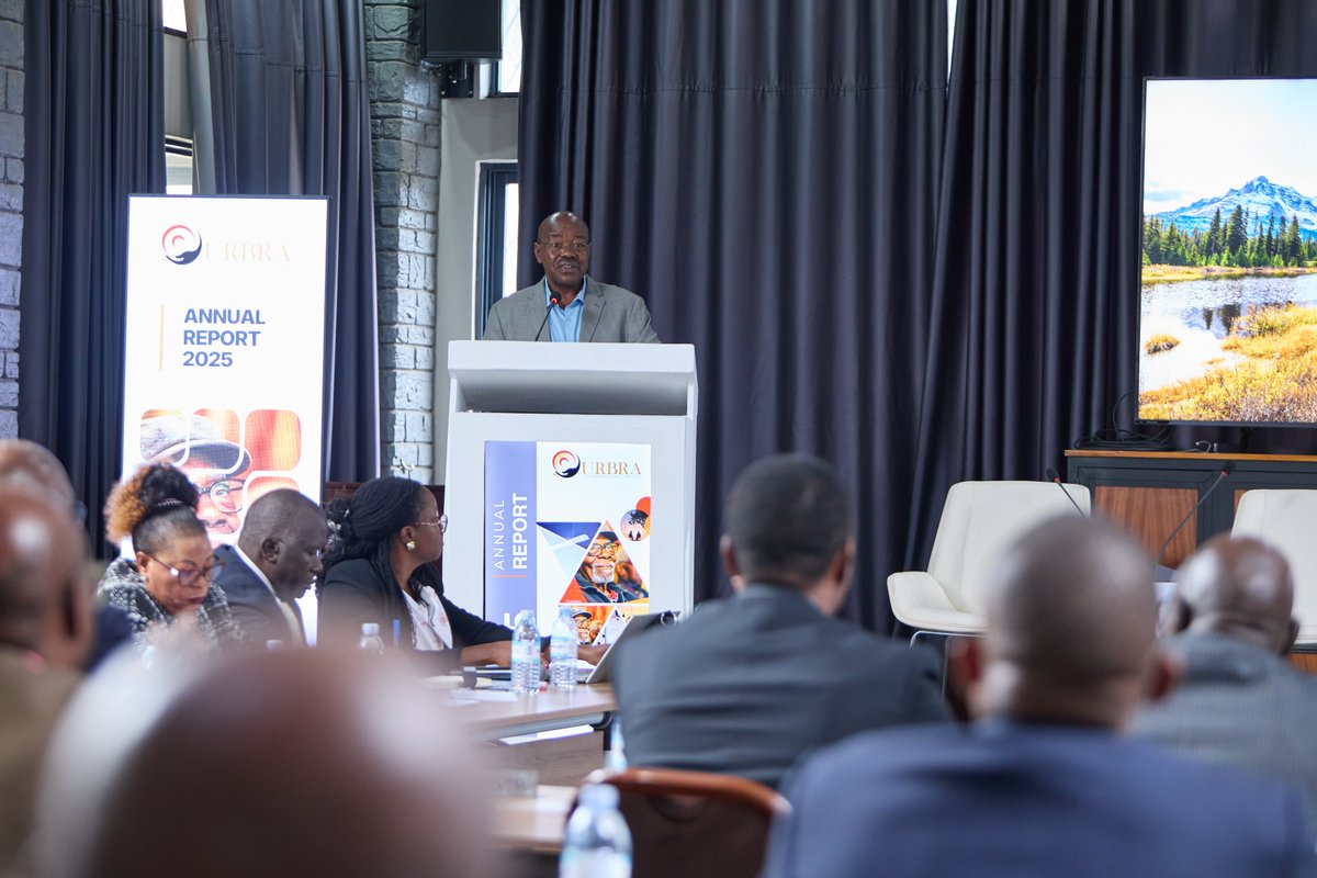 urbraUg's tweet photo. Earlier today the Minister of State for Planning @mofpedU Hon. Amos Lugoloobi officiated at the launch of the Retirement Benefits Sector Performance report 2025.
He highlighted the importance of a regulated  Retirement Benefits Sector in helping the nation achieve the ten fold growth strategy embarked on by the @GovUganda  
#RetirementBenefitsReport2025
#URBRA
#Protectingyoursavings