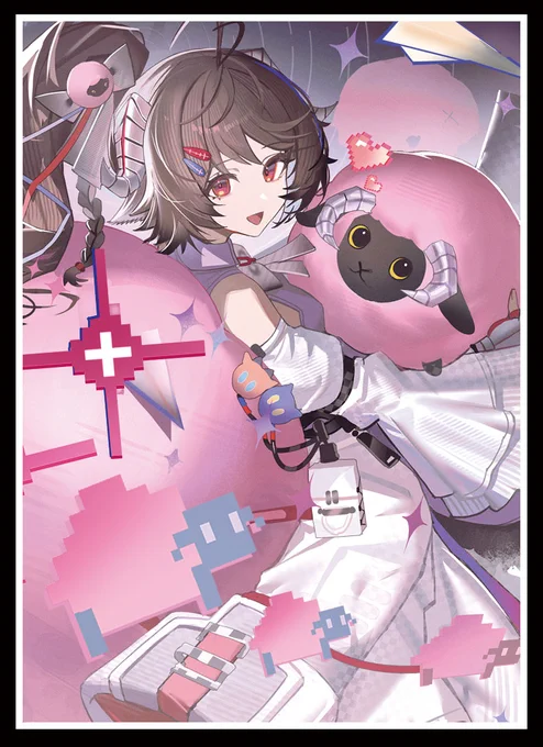 サンクリ/SC2026Spring/Web頒布 新作情報 「アルデリア」のスリーブとプレイマットになります。イラストはジェゼ一様()になります!