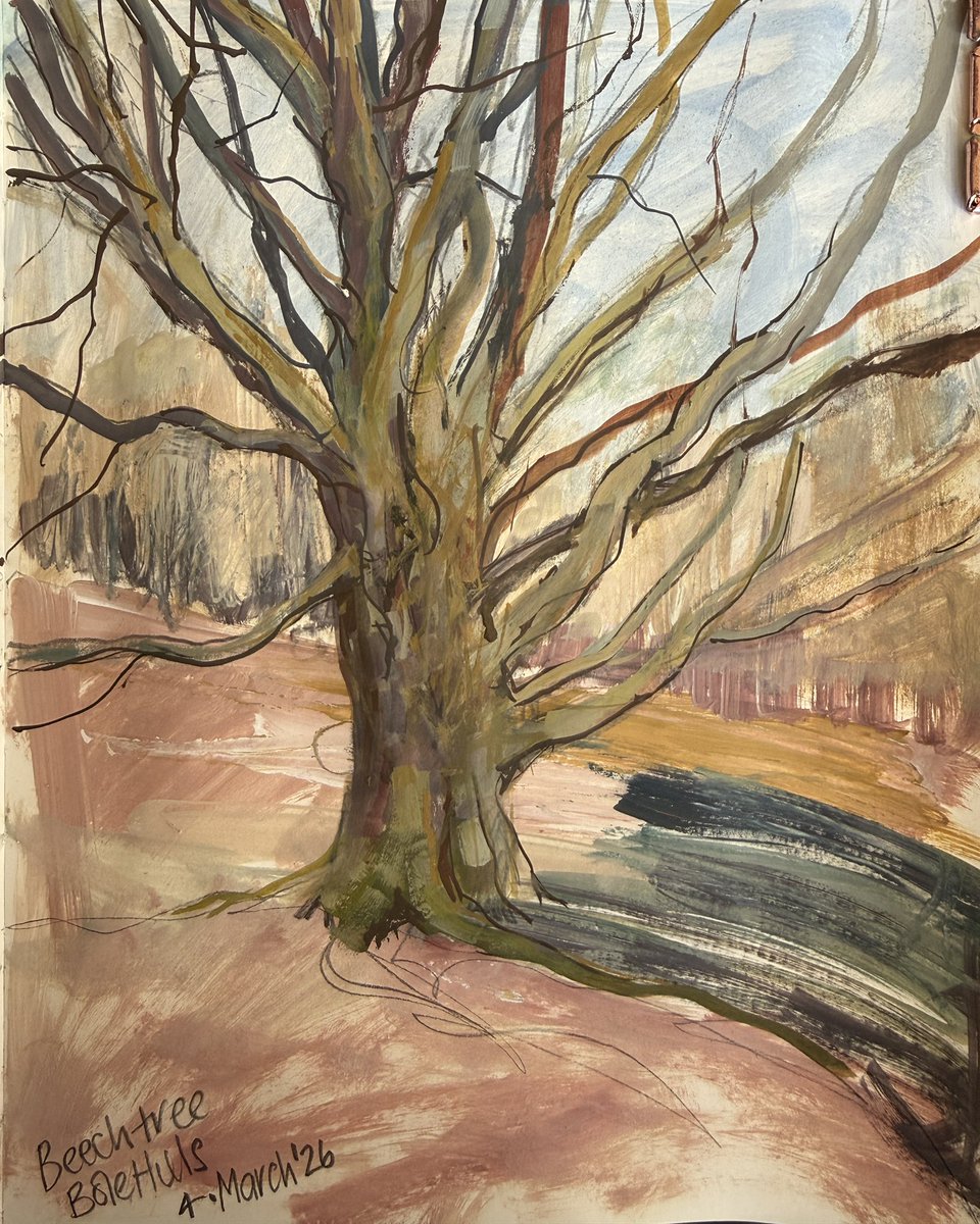 staithesartist's tweet photo. Another #BeechTree on the #BoleHills #artgraf blocks #caseinwhite #PithSketchbook https://t.co/Y6bDJQcHSp