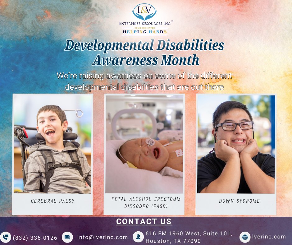 lverinc's tweet photo. March is Developmental Disabilities Awareness Month. Our mission to empower individuals with living with disabilities, helping them unlock their full potential and overcome the barriers in their way. Connect with us to learn more!

#lverinc #developmentaldisability #awareness https://t.co/eNAfOdnnaB