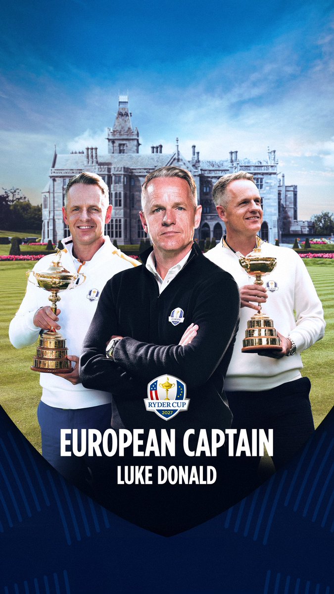 Truly a privilege to go again. With Adare Manor hosting and the 100th Anniversary of the Ryder Cup, it is going to be a very special week
Let’s go! 🇪🇺🇮🇪