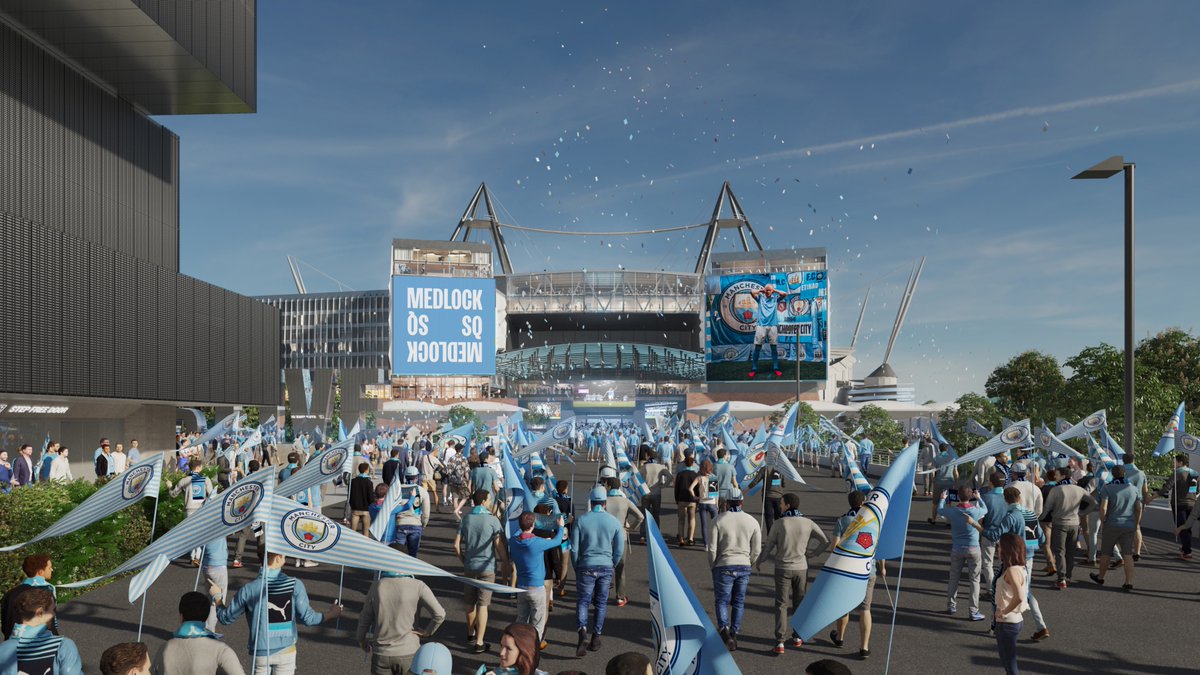 ManCity's tweet photo. Matchdays are about to get even better! 🤩🩵

The new entertainment destination opening at the Etihad Campus later this year will be known as Medlock Square.

More here 🔗 https://t.co/D7NNlwGJNC https://t.co/vyHgFZlIfO