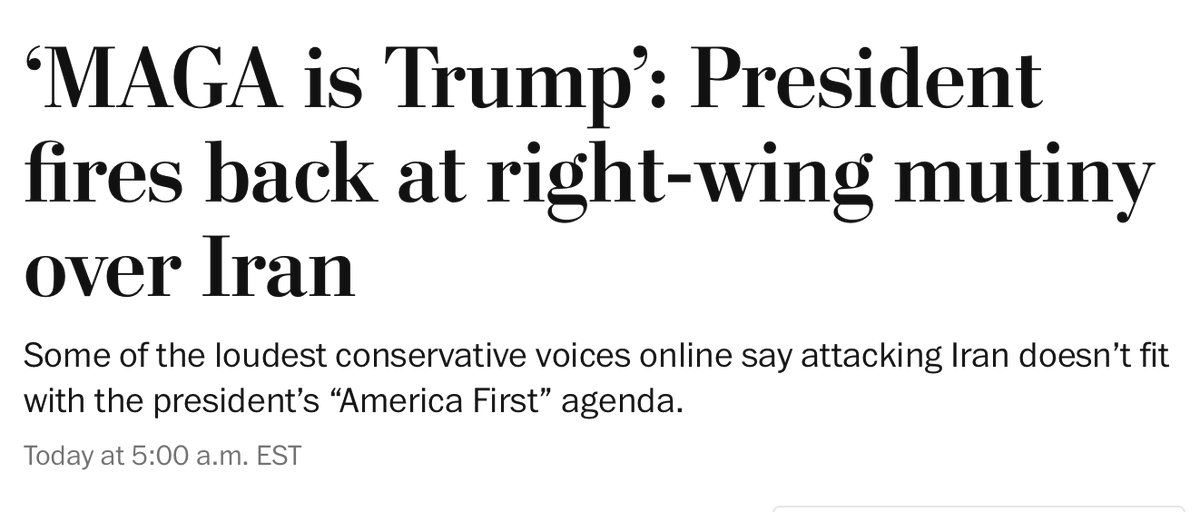 ByronYork's tweet photo. It doesn't seem to be that big a "right-wing mutiny" over Iran. New Fox poll shows 84% of Republicans and 86% of 2024 Trump voters approve of US military action. https://t.co/zKsj9oGNiU https://t.co/kC2JoqeNpg