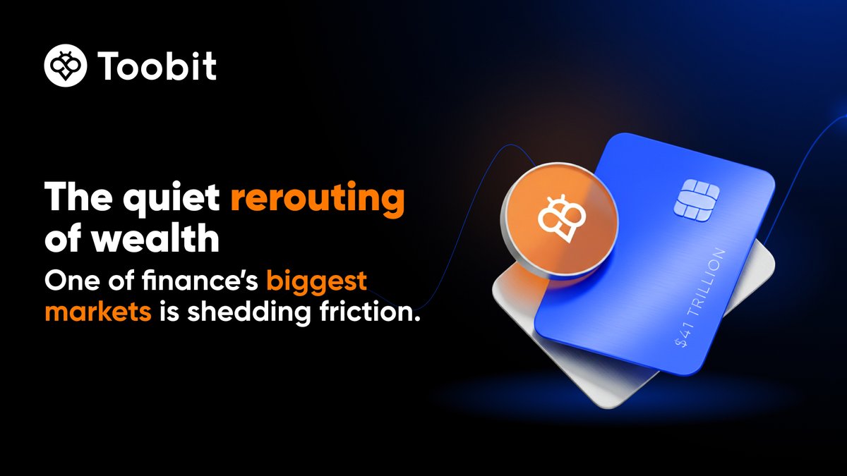 The $41T private credit market is moving on-chain📍

ZK proofs. Atomic settlements. Real-time transparency.

The future of finance is here: bit.ly/4rMZEgK

#Finance #Crypto #Toobit