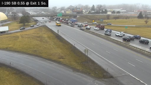 news4buffalo's tweet image. A #Buffalo I-190 North #TrafficAlert - multi vehicle accident 190 north near Smith Street - left &amp;amp; right lanes are blocked, heavy delays back toward the Thruway ramps