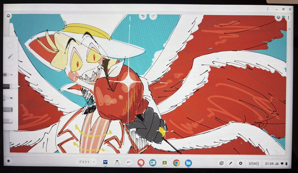 fuul_flow's tweet image. 弟のChromebookタッチペン付いてたんだが羨ましすぎるお絵描きめっちゃたのしい