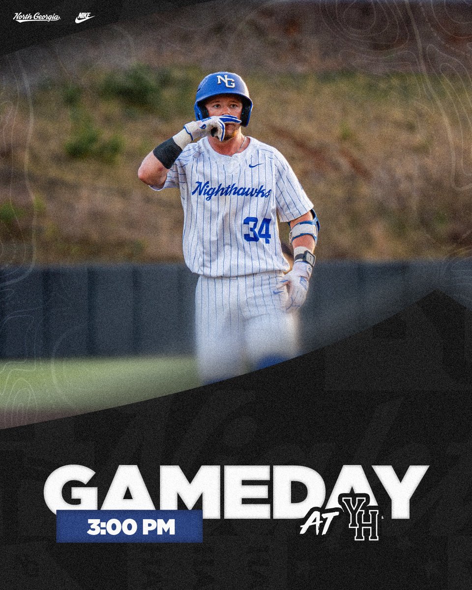 Battle of Blood Mountain Pt. 3️⃣

🆚 Young Harris
📍 Zell B. Miller Field
⌚️ 3:00 PM ET
📺 conferencecarolinasdn.com/yhcmountainlio…
📊 yhcathletics.com/sidearmstats/b…

#HawkEm