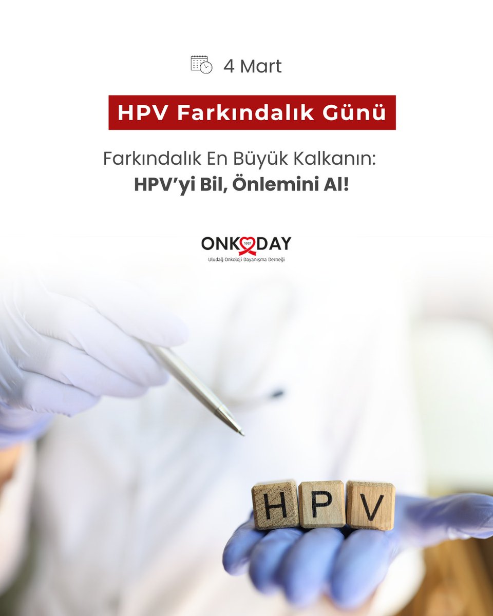 HPV hakkında doğru bilgi, korunmanın ilk adımıdır

Aşı ve düzenli taramalar sayesinde HPV’nin neden olabileceği bazı kanser türleri ve hastalıkların önüne geçmek mümkündür.

Farkındalık en büyük kalkanımızdır.

HPV’yi bil, önlemini al!

El ele daha güçlüyüz
