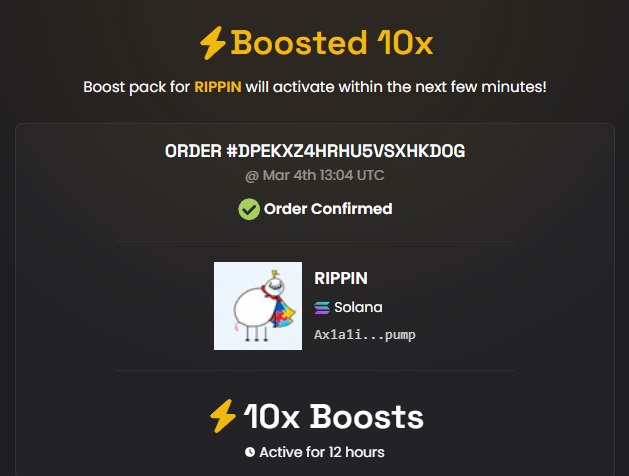 RetardedPippin's tweet photo. $rippin boosted on dex ⚡️ https://t.co/rKoaVRD5Y8