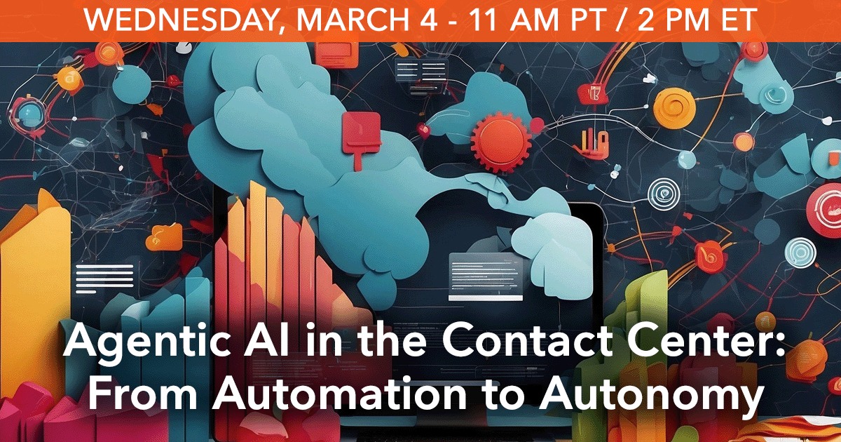 CRM's tweet image. See how next generation #agenticAI is transforming the #contactcenter with measurable results and controlled autonomy. Get insights from industry experts in our live roundtable. Sign up BEFORE 11 AM PT/2 PM ET today! destinationcrm.com/Webinars/2322-…