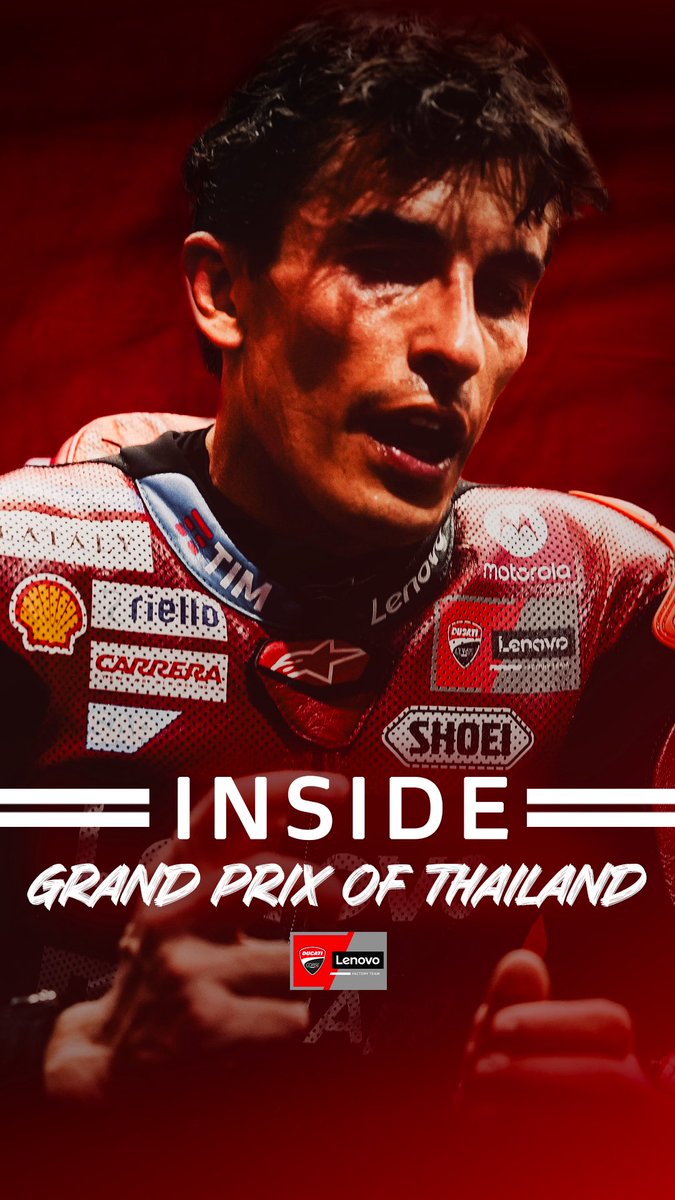 We are online! 🍿🎥❤️
➡️ INSIDE Ducati Lenovo Team 
➡️ S02 - #ThaiGP 🇹🇭

➡️youtu.be/pobBp7JIg3g

#ForzaDucati