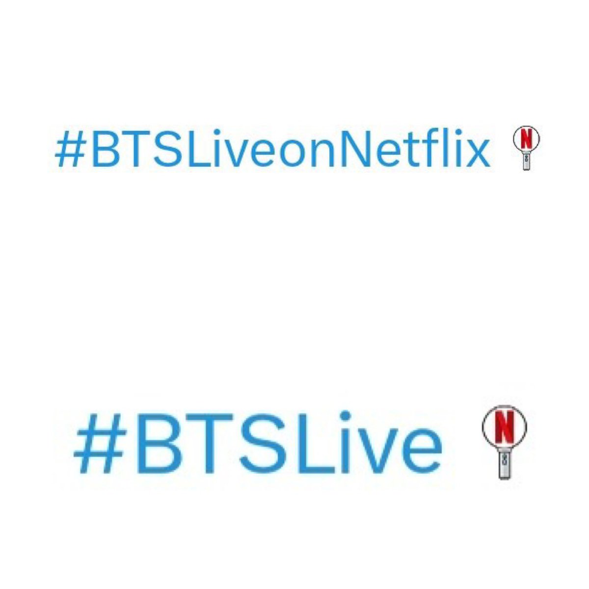 omg X added hashtags emoji for #BTSLiveonNetflix&amp; #BTSLive🥹 

it's soo cute 😭