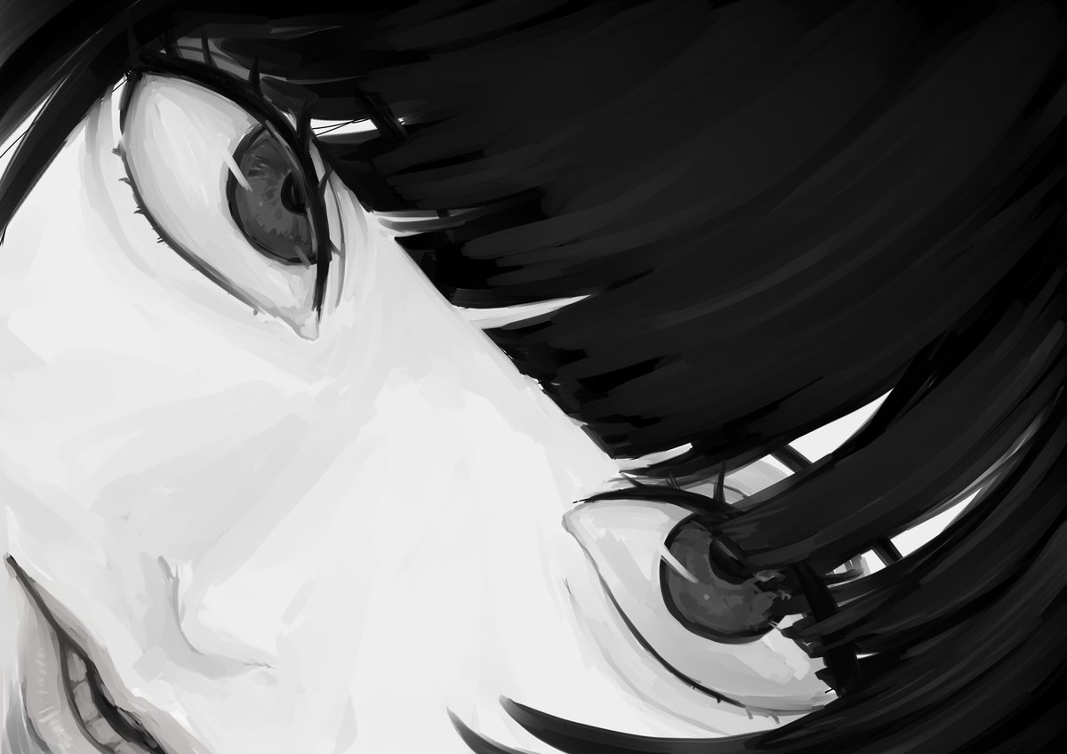 pan_mujina's tweet photo. お顔落描き
 #イラスト https://t.co/kWvKsizP4N