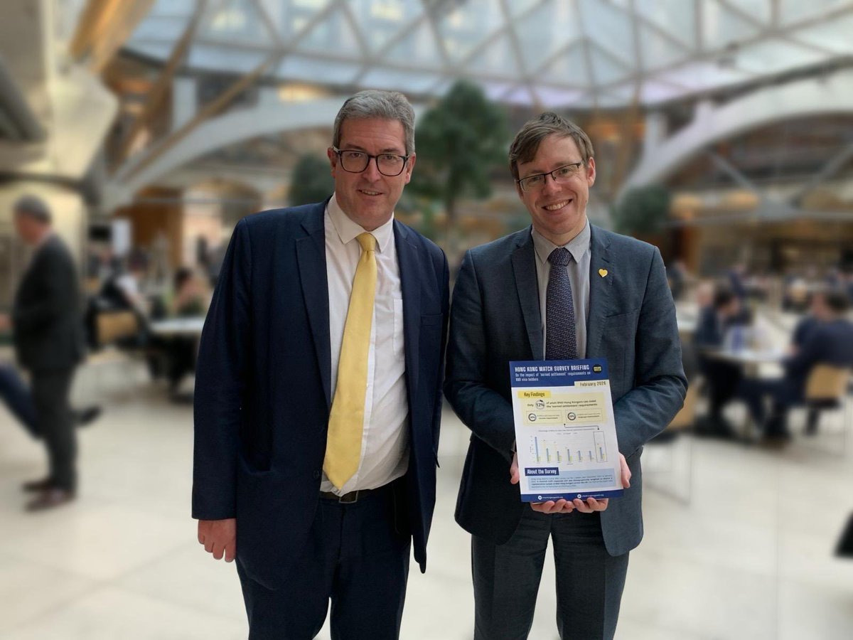 hk_watch's tweet photo. Today, our Chair of Trustees @benedictrogers met with our Patron @jameswnaish to discuss next steps in ensuring #BNOs are not affected by the proposed settlement requirements, and tackling #transnationalrepression against the #HongKong community. https://t.co/TXiC2P2gUN