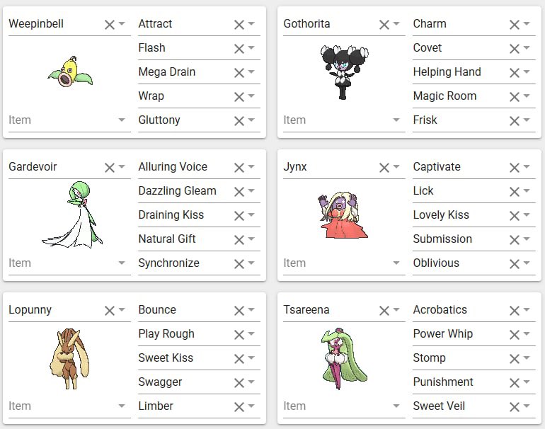 Nits2517's tweet photo. My IRL #Pokémon team for no reason other than pure strategy. https://t.co/IfcxpOgspT