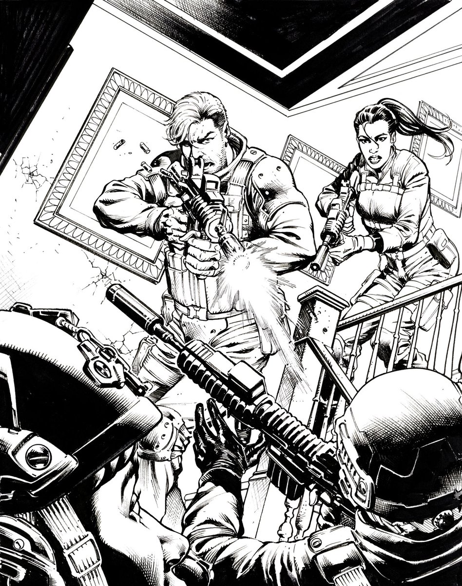 MSantucciArt's tweet photo. My second cover for Tyler Rake: An Extraction Story from @ignitionpress  is out!

I worked on both line art and colors for this one. The issue is scheduled for May 2026, and the original art is available.

Info: info@marcosantucciart.com

#TylerRake #Extraction #IgnitionPress https://t.co/37a6J8YMoP
