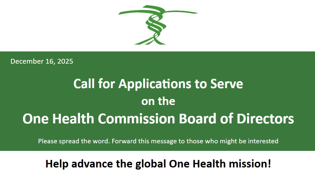 OneHealthUofG's tweet photo. One Health Commission is recruiting board members!

They seek experts who embody collaborative, multi-disciplinary approaches for addressing shared health challenges across human, animal, environmental &amp; plant health domains.

Deadline extended to Mar. 15: https://t.co/UyHNI1Wy4Q https://t.co/0KvSj9oYEZ