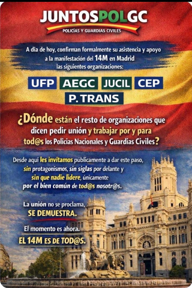 esppelayo's tweet photo. @jusapol @AaronRiv_JUPOL @jucilnacional @jcyl @alferma1 @policia @guardiacivil Pues a sumarse si es que se verdad seguimos firmes. https://t.co/NszjNbwc0C