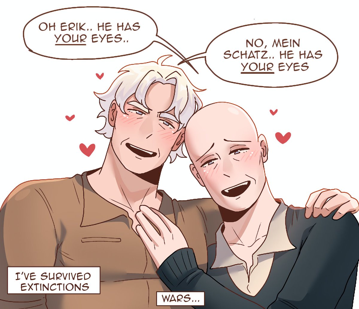 Riceussy's tweet photo. That time I was reincarnated as #cherik 's baby https://t.co/tg2bgFEBoN