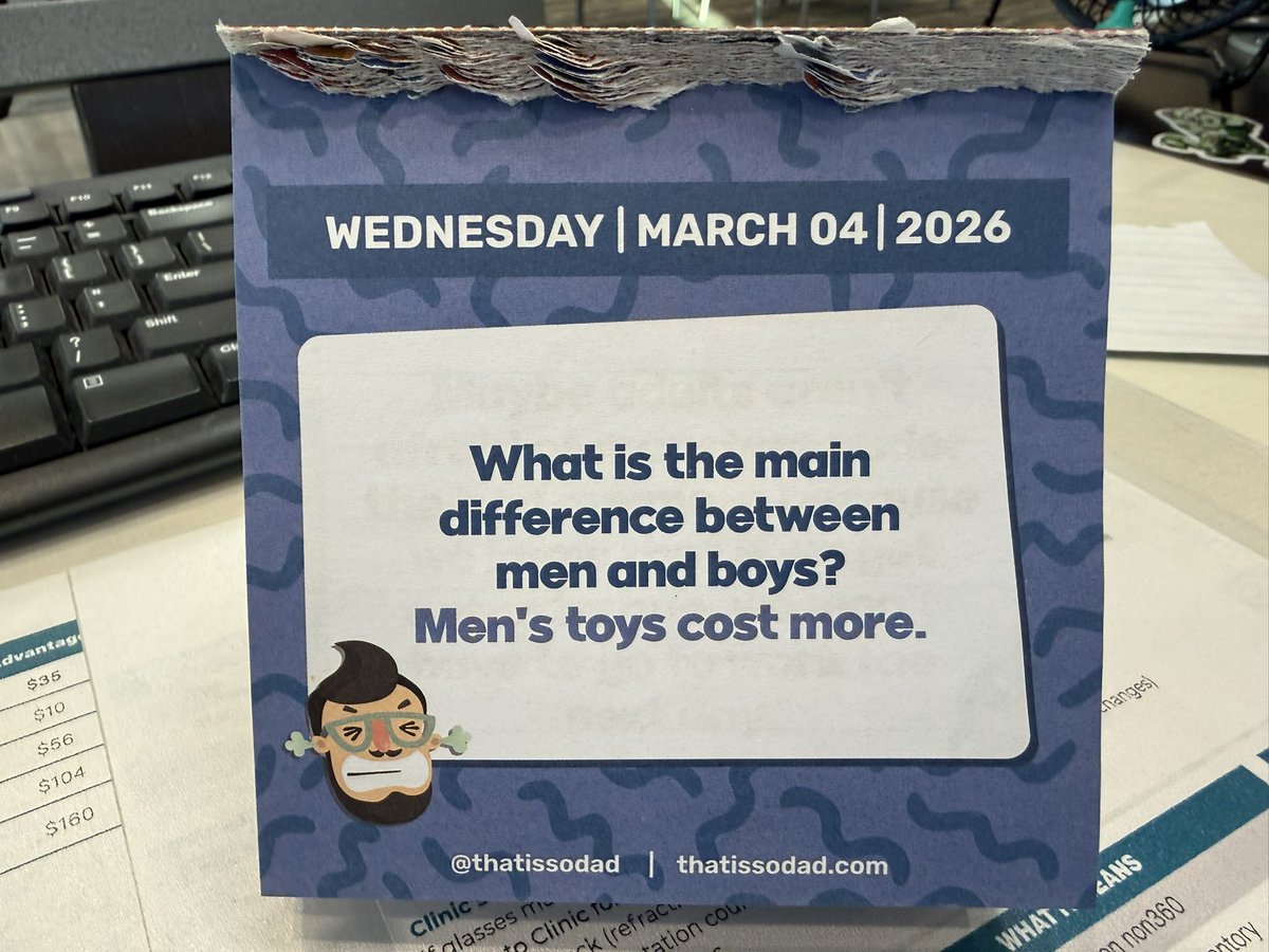 CoolCat0001's tweet image. #dadjokes #jokes #calander #winter #march
