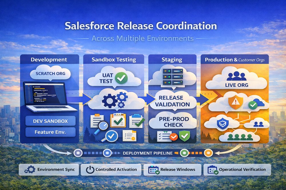⚠️ A Salesforce deployment can pass every test —
and still break production.
Why?
Because environments are never identical:
📊 data
🔐 permissions
⚙️ automation
🔗 integrationsDeployment ≠ release stability.
Read more
 zupp.io/blog/salesforc…
#Salesforce #ReleaseManagement