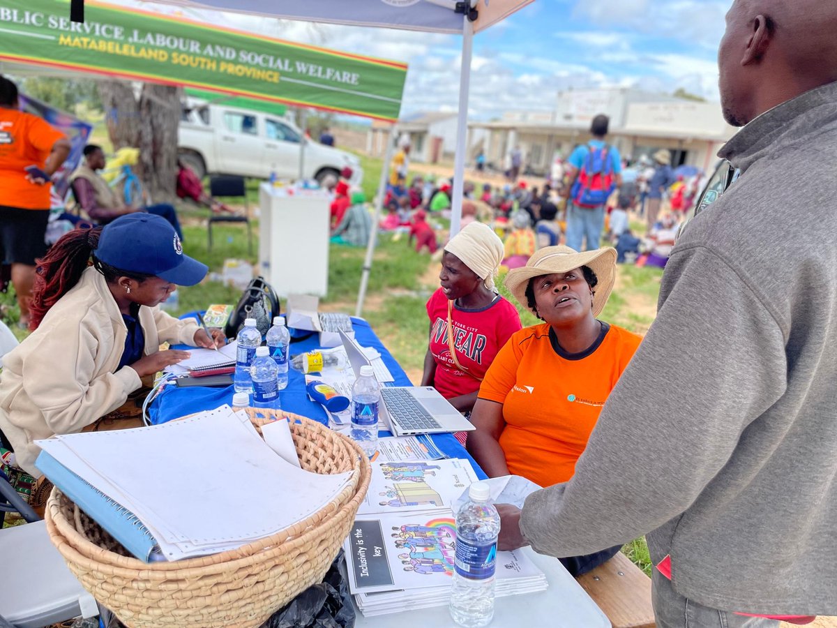 NkomwaTrust's tweet image. Yesterday , @NkomwaTrust(NFT) participated in the Child Protection Service Fair held at Shake Business Centre in Gwanda District.
The fair brought together key stakeholders. 
True child protection means protecting all children. 

#Inclusivity is the Key# 

#DisabilityInclusion
